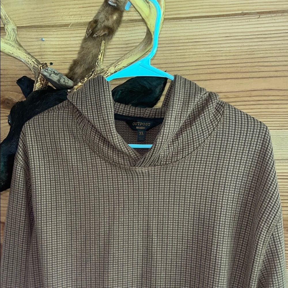 Brown Hooded Top by Outpost